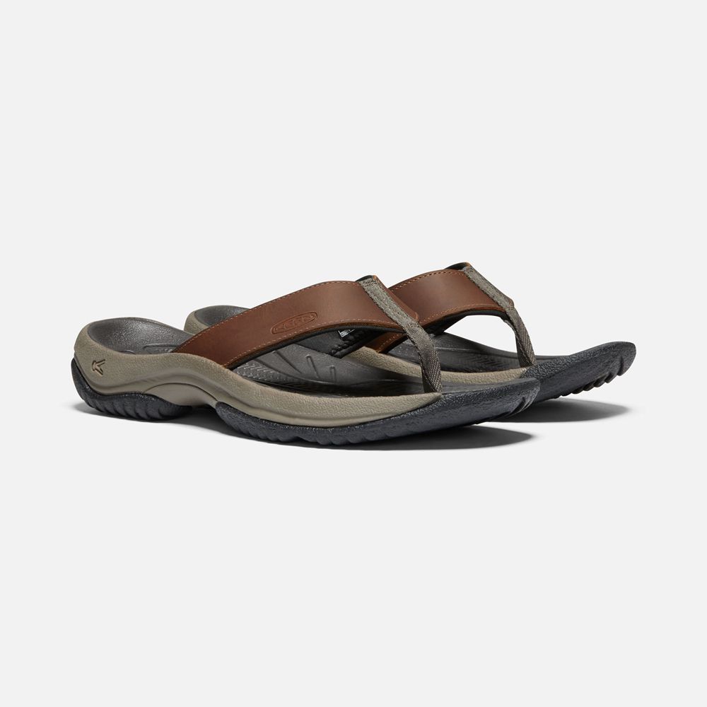 Keen Sandaal Heren Bruin/Zwart - Kona Premium - 59683-OKIQ